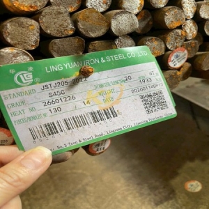 THÉP TRÒN ĐẶC S45C PHI 20/ THÉP THANH TRÒN C45 D20/ THÉP THANH TRÒN S45C D20